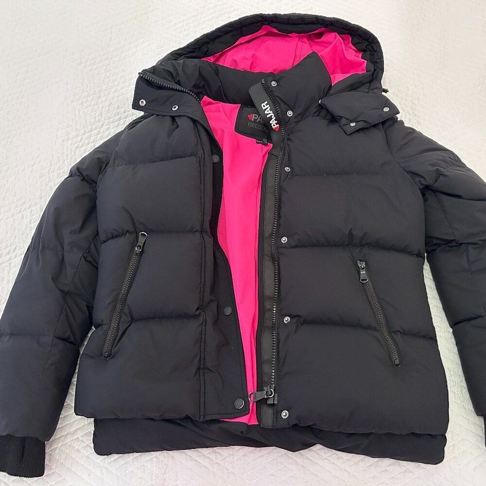 PAJAR Adhara Matte Boxy Puffer Jacket, Size Small Black